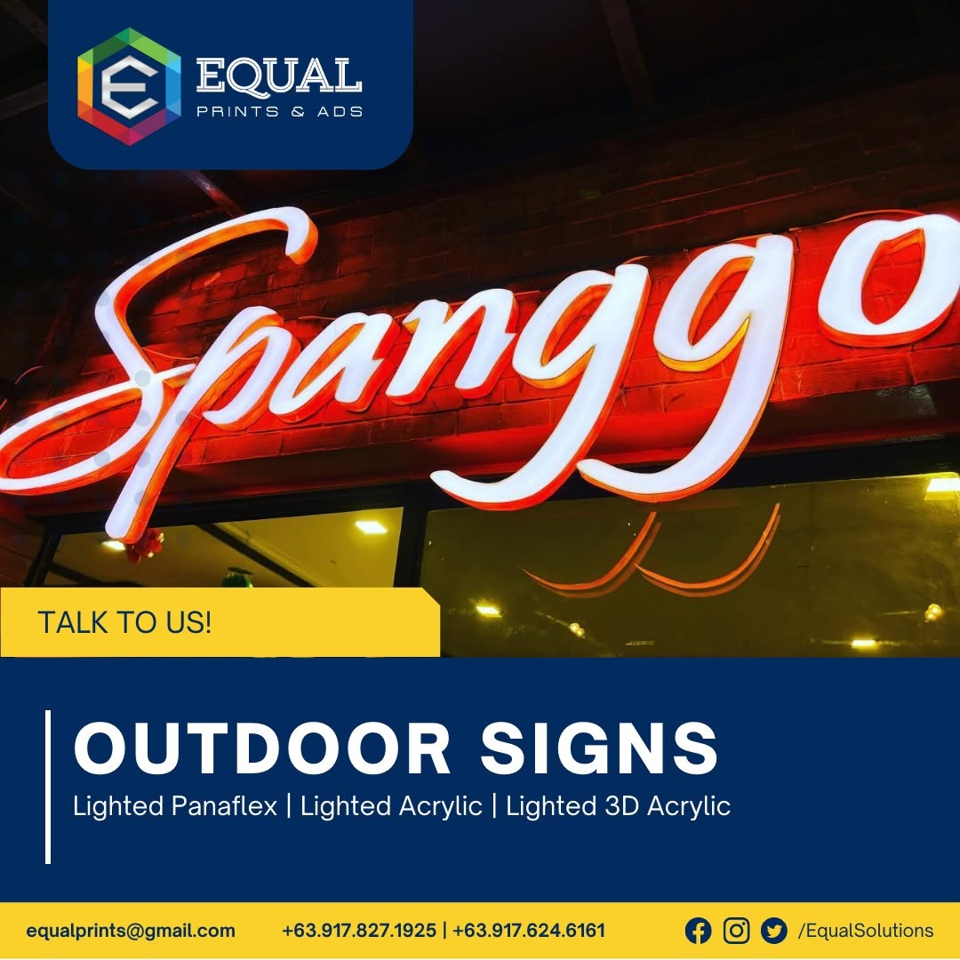 Printed signs