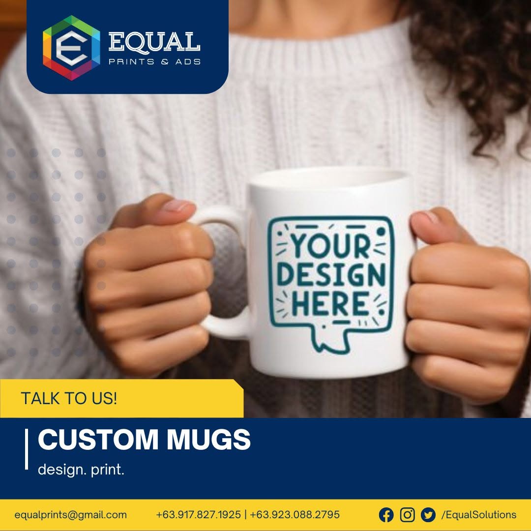 Custom printed mugs